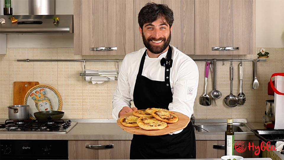 Pizzette con pesto al finocchietto